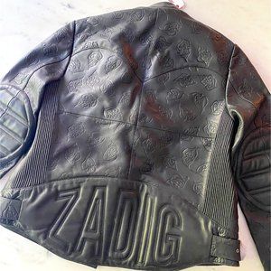 Brand New Zadig & Voltaire Liliam Leather Jacket